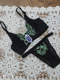 ست لباس زیر زنانه سوتین و شورت دانتل فانتزی